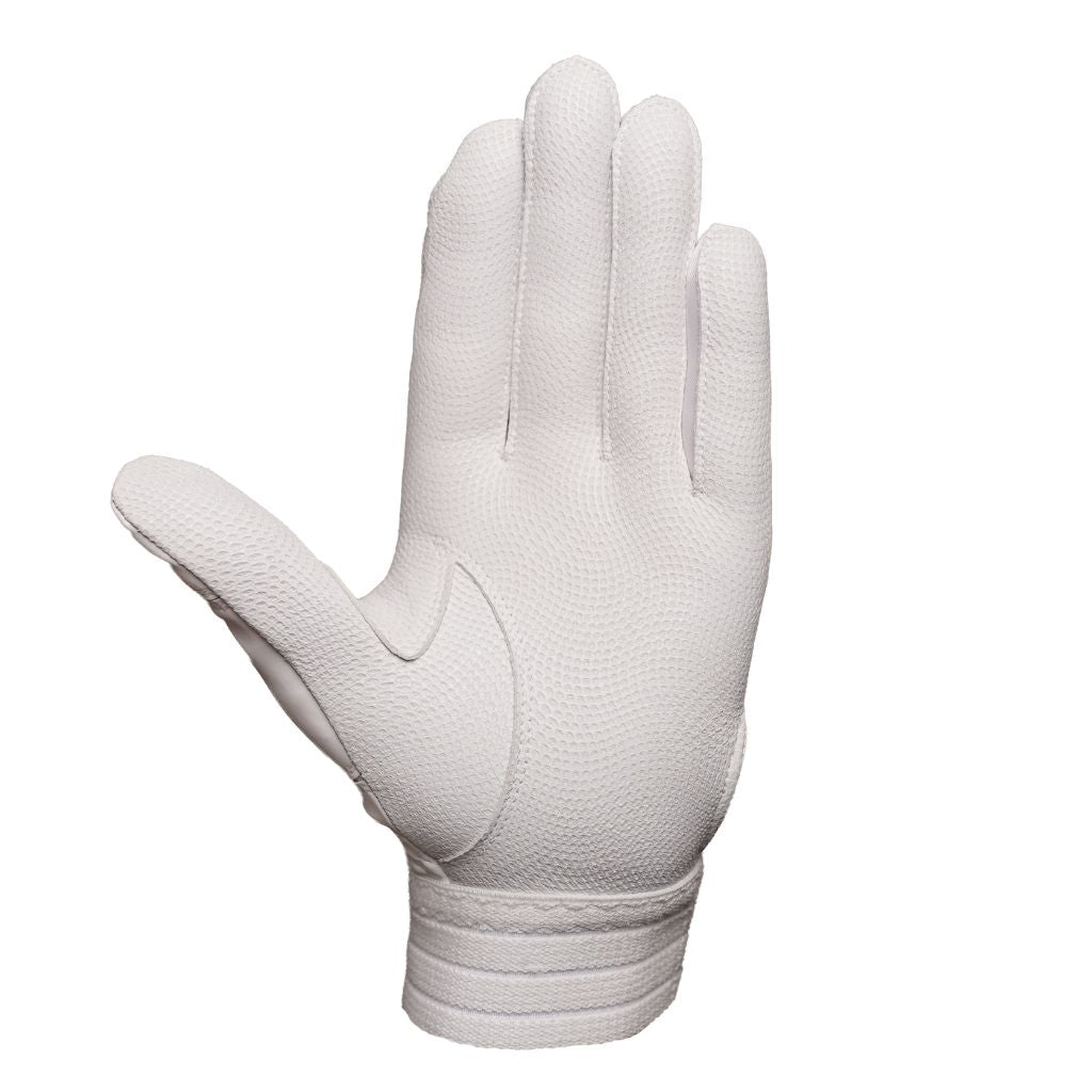 【予約受付中】バッティング手袋/ホワイト/高校野球対応