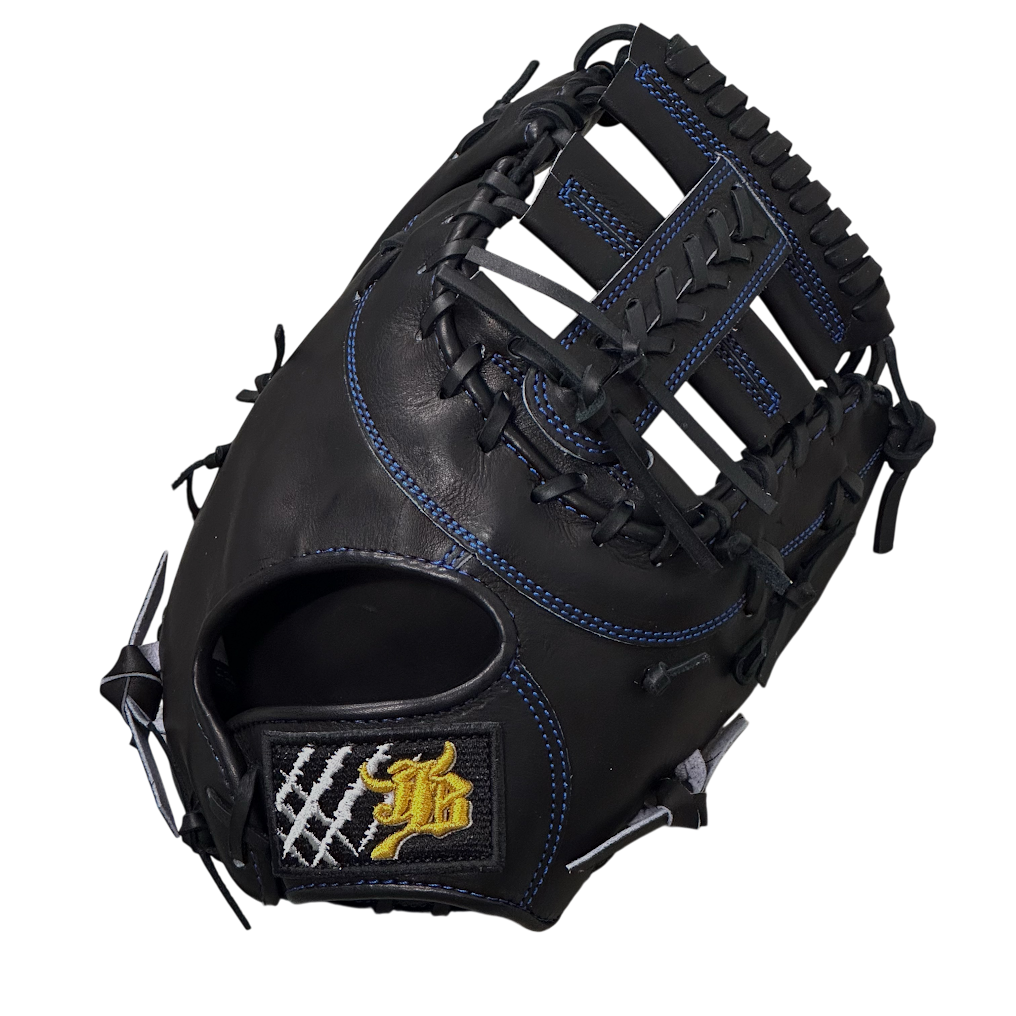 【公式メーカー限定】ナチュラル和牛JBミット/JB-003E/ブラック/一塁手用ミット/高校野球ルール対応