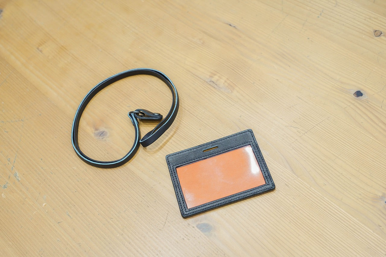 Baseball Leather Baseball Leather horizontal ID card case