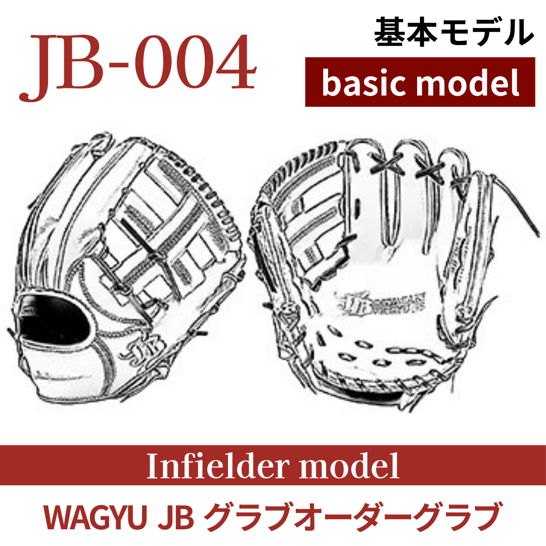 【オーダー】【内野手】硬式WAGYU JB(和牛JB)オーダーグラブ JB-004