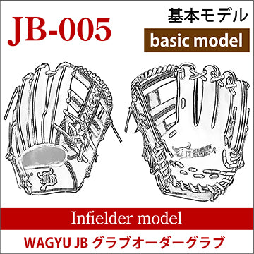 【オーダー】【内野手】硬式和牛JBオーダーグラブ JB-005