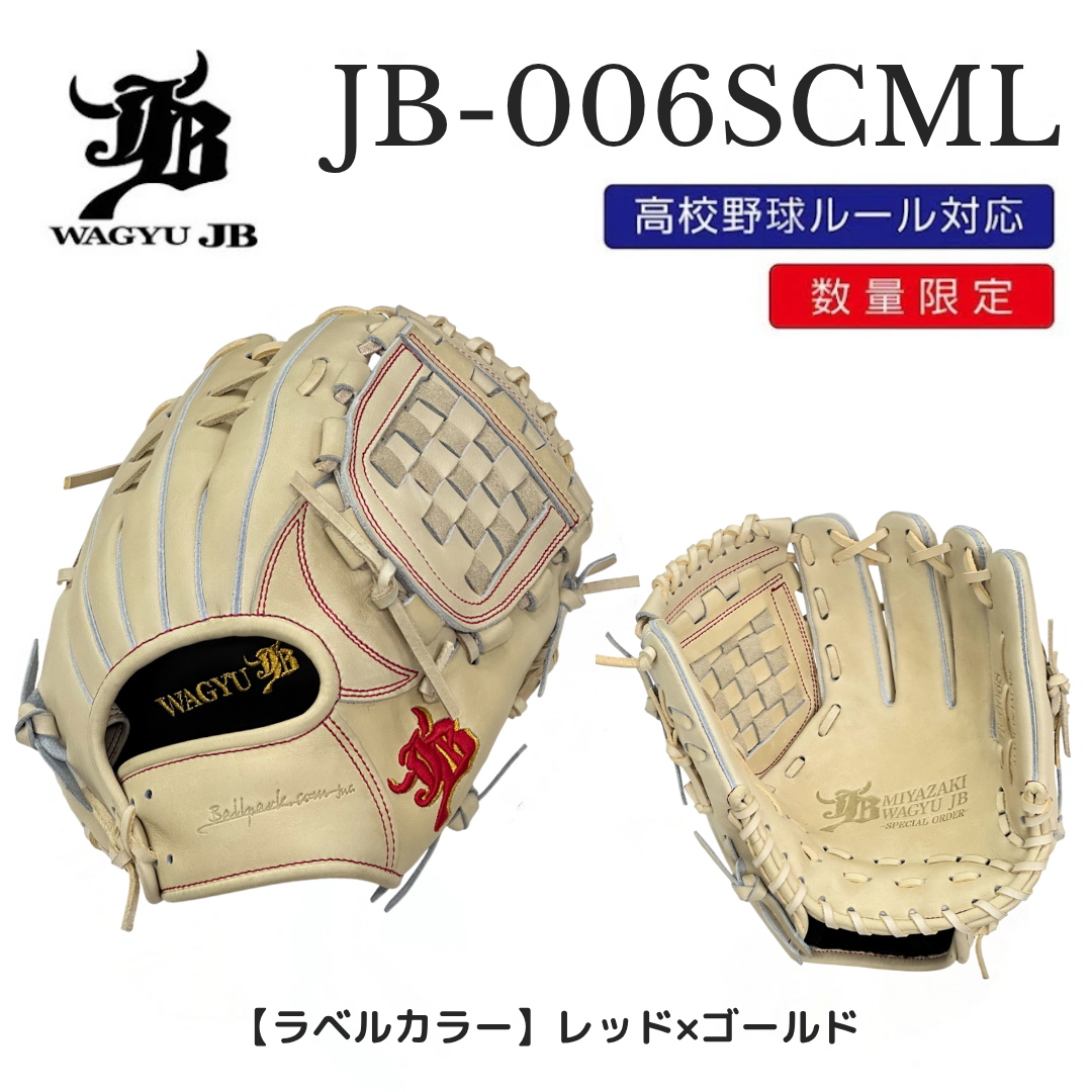 【限定商品】WAGYU JB(和牛JB)グラブ/006Sモデル/キャメル/JB25-006SCML-31