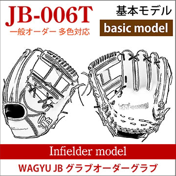 【オーダー】【内野手】硬式和牛JB多色オーダーグラブ JB-006T