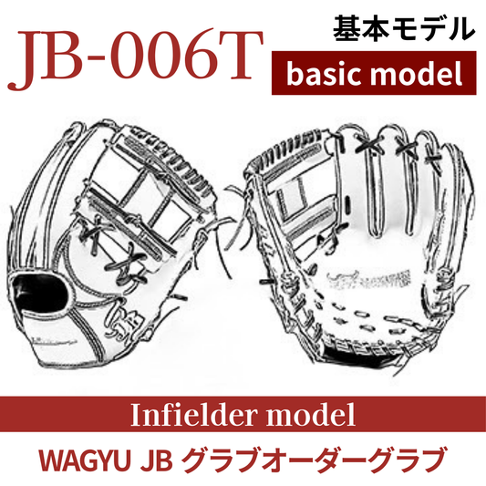 【オーダー】【内野手】硬式WAGYU JB(和牛JB)オーダーグラブ JB-006T