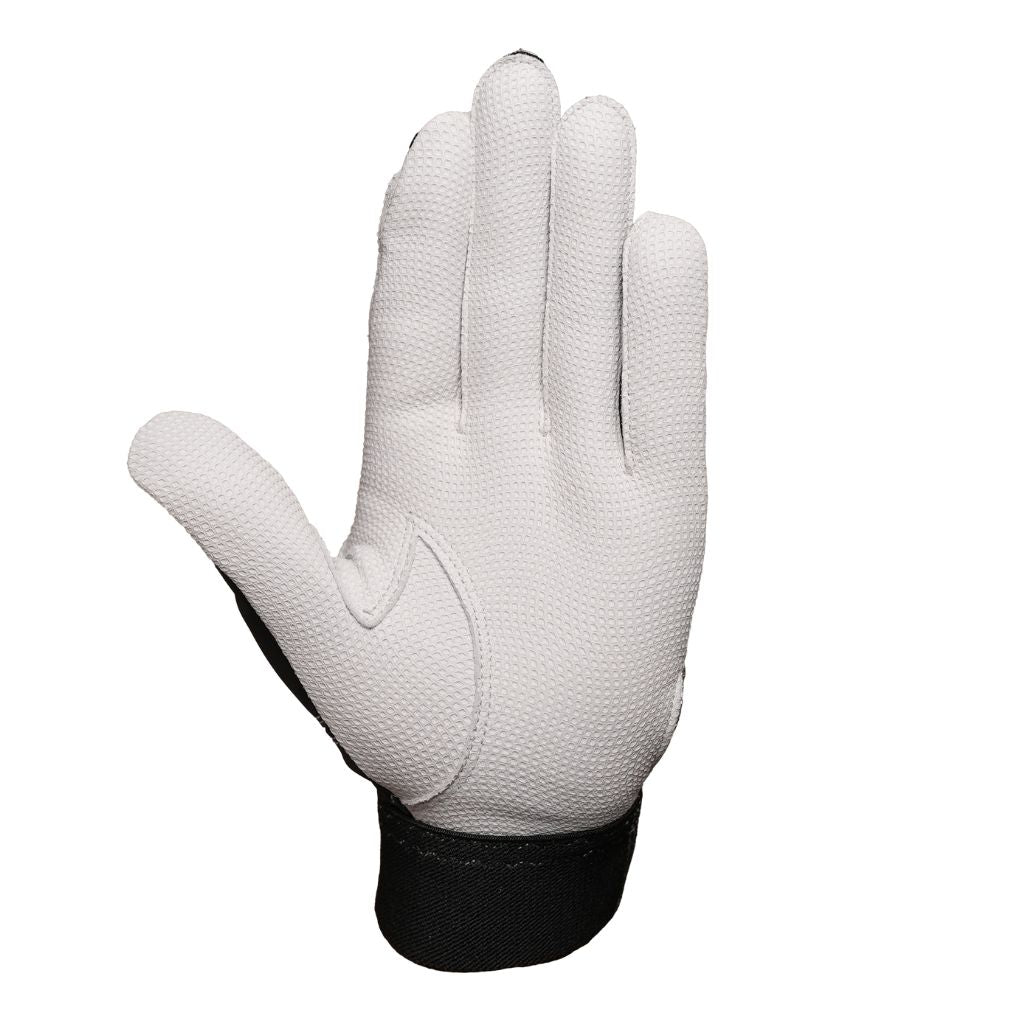 【予約受付中】バッティング手袋/ブラック×シルバー