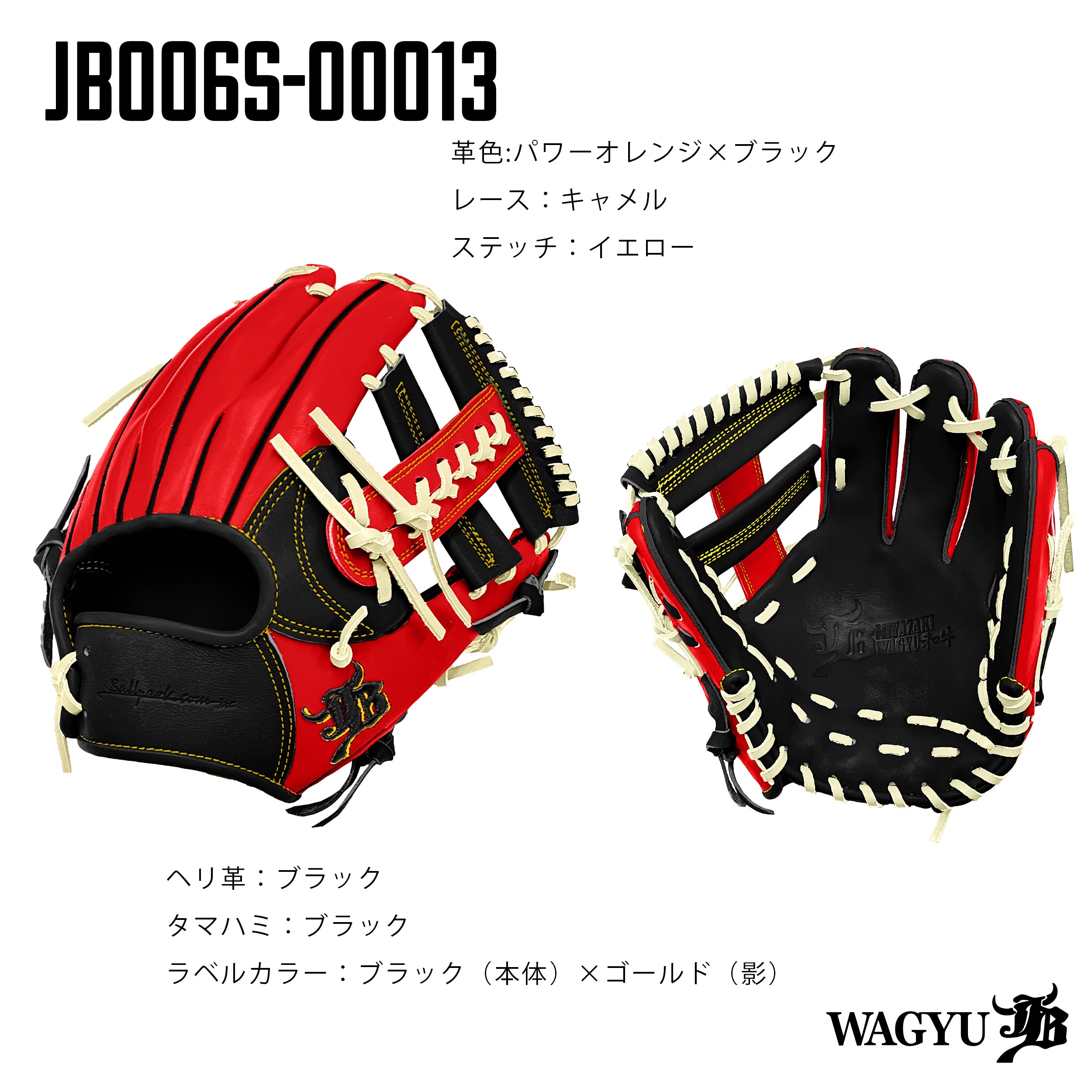 WAGYU JBパターンオーダーグラブ/006Sモデル – ボールパーク 